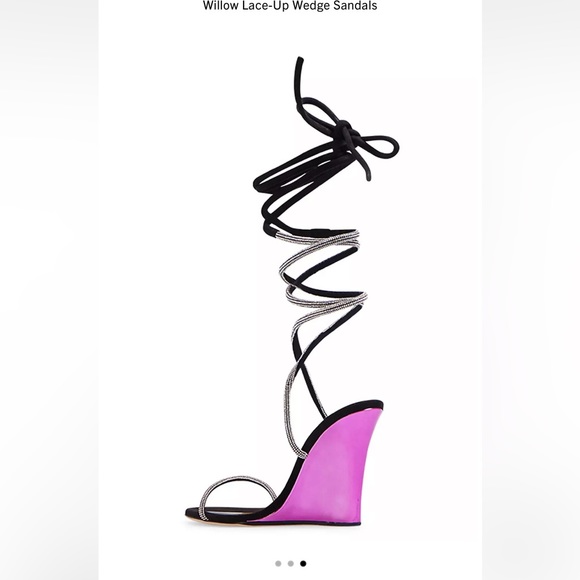 Paris Texas
Willow Lace-Up Wedge Sandals - Picture 2 of 3